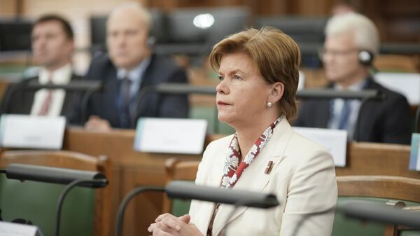 Министр иностранных дел Латвии Байба Браже - Sputnik Латвия