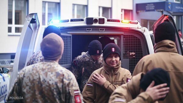 Визит Яунсардзе в Государственный полицейский колледж - Sputnik Латвия