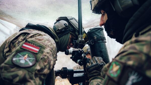 Военные Латвии на учениях - Sputnik Латвия