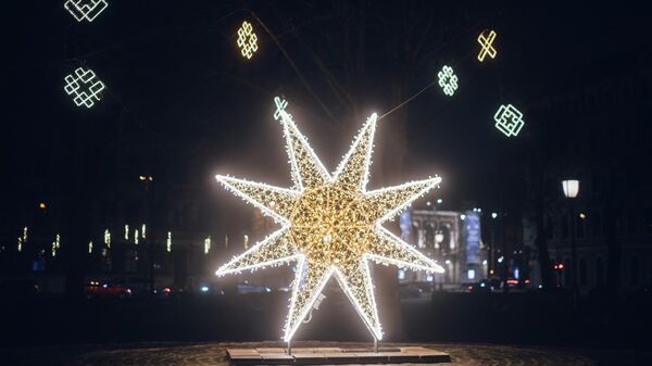Праздничная иллюминация в Риге - Sputnik Латвия
