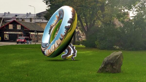 В Лиепае планируют установить стальной спасательный круг с головой единорога - Sputnik Латвия