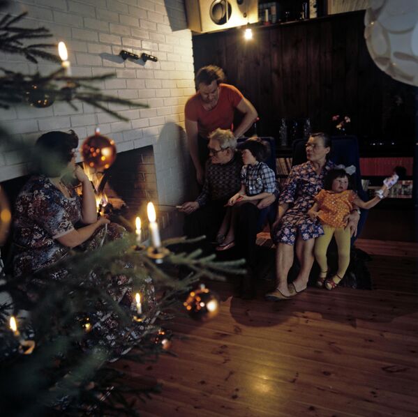 Рождественский вечер в доме архитектора Райне Карпа, 25 декабря 1980 года. - Sputnik Латвия