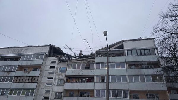 Последствия взрыва газа в жилом доме в Риге - Sputnik Латвия