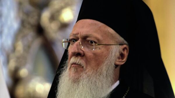 Патриарх Константинопольский Варфоломей посетил Казанский собор во время визита в Санкт-Петербург - Sputnik Латвия