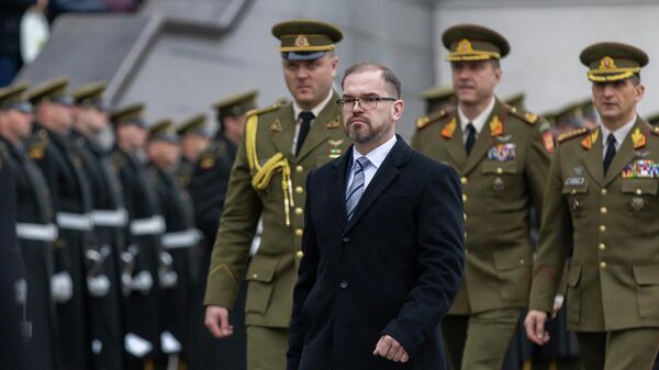Министр обороны Литвы Робертас Каунас  - Sputnik Латвия