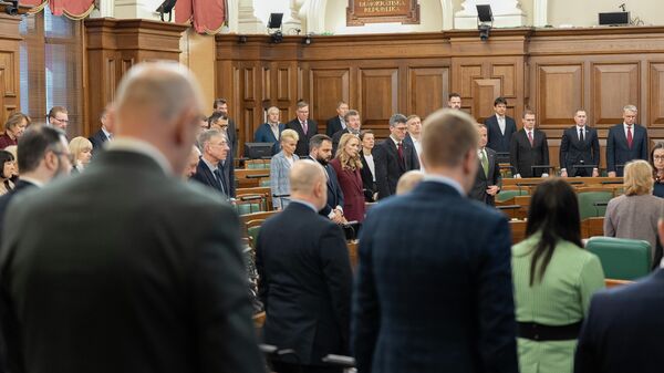 Минута молчания в Сейме Латвии  - Sputnik Латвия