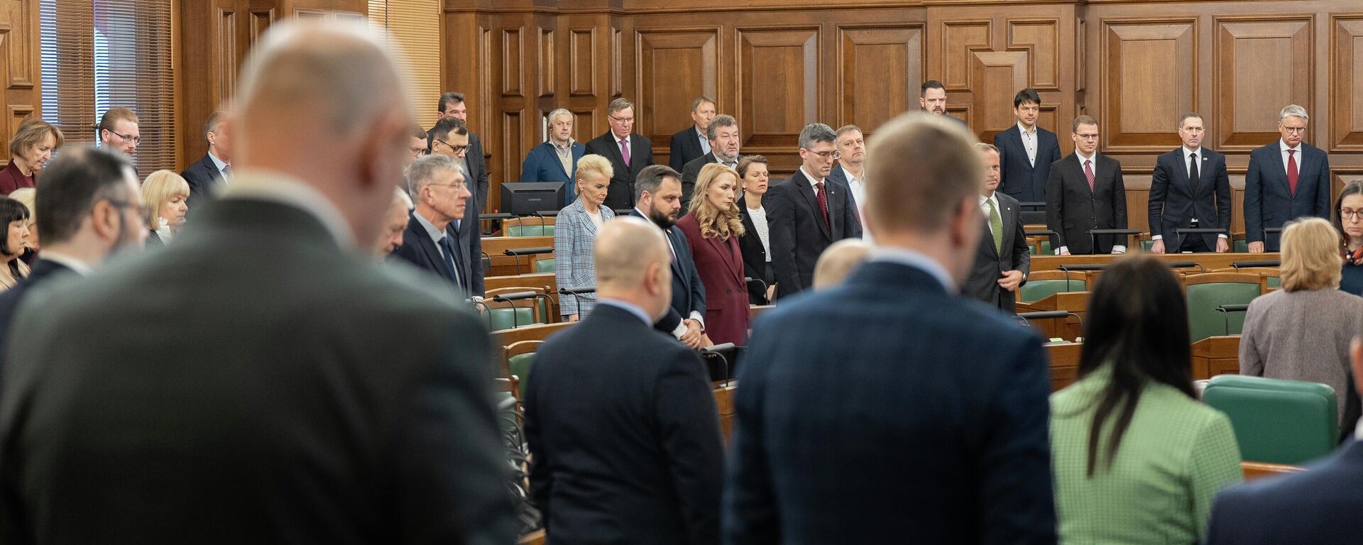 Минута молчания в Сейме Латвии  - Sputnik Латвия, 1920, 13.02.2026