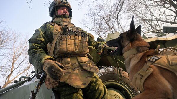 Работа инженерных войск в зоне СВО - Sputnik Латвия