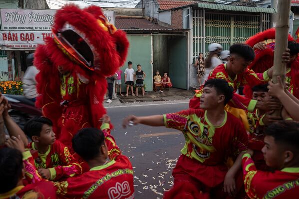 Он является символом нового года по лунному календарю. На фото: празднование Нового года по лунному календарю во Вьетнаме. Он является символом нового года по лунному календарю. На фото: празднование Нового года по лунному календарю во Вьетнаме. - Sputnik Латвия