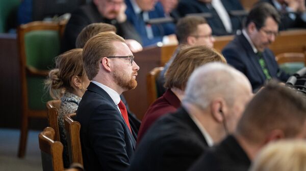 Депутат Сейма Латвии Янис Зариньш - Sputnik Латвия