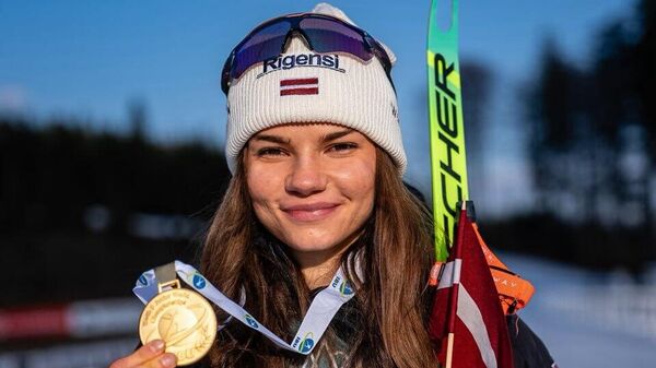 Латвийская биатлонистка Эстере Волфа - Sputnik Латвия