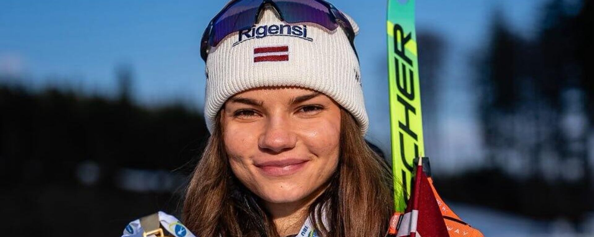 Латвийская биатлонистка Эстере Волфа - Sputnik Латвия, 1920, 05.03.2026