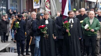 Марш легионеров СС в Риге