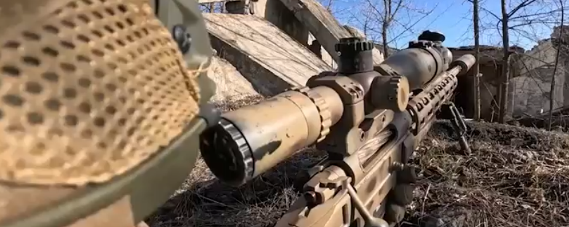 Работа российских снайперов в зоне СВО - Sputnik Латвия, 1920, 17.03.2026