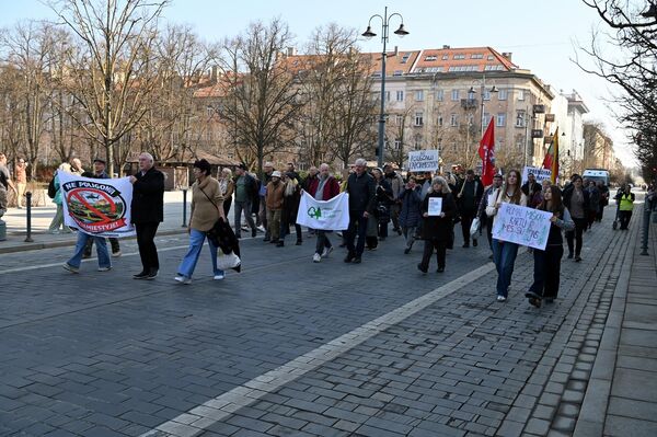 Участники акции подчеркивают, что власти должны сохранять леса в стране. - Sputnik Латвия