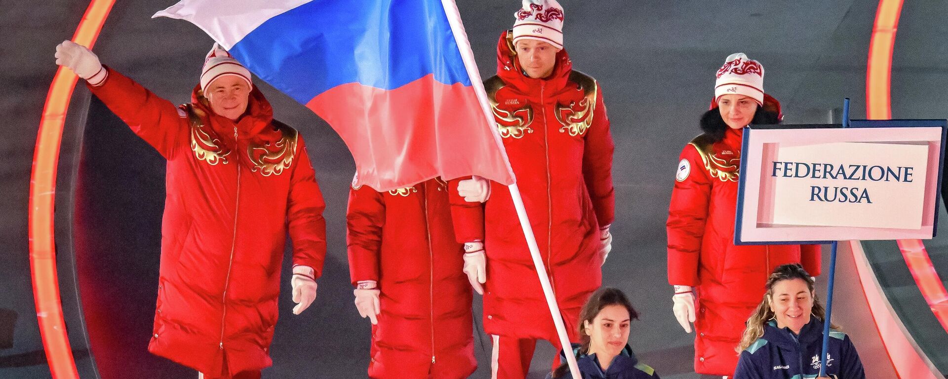 Спортсмены из России на церемонии открытия Паралимпиады - 2026 в Вероне - Sputnik Латвия, 1920, 30.03.2026