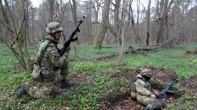 Украинские военнослужащие 