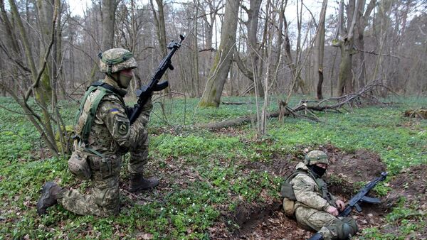 Украинские военнослужащие  - Sputnik Латвия