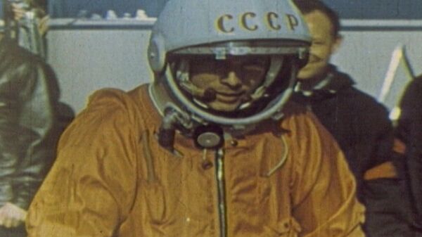 Спутник_Юрий Гагарин – человек, первым побывавший в космосе. Кадры из архива - Sputnik Латвия