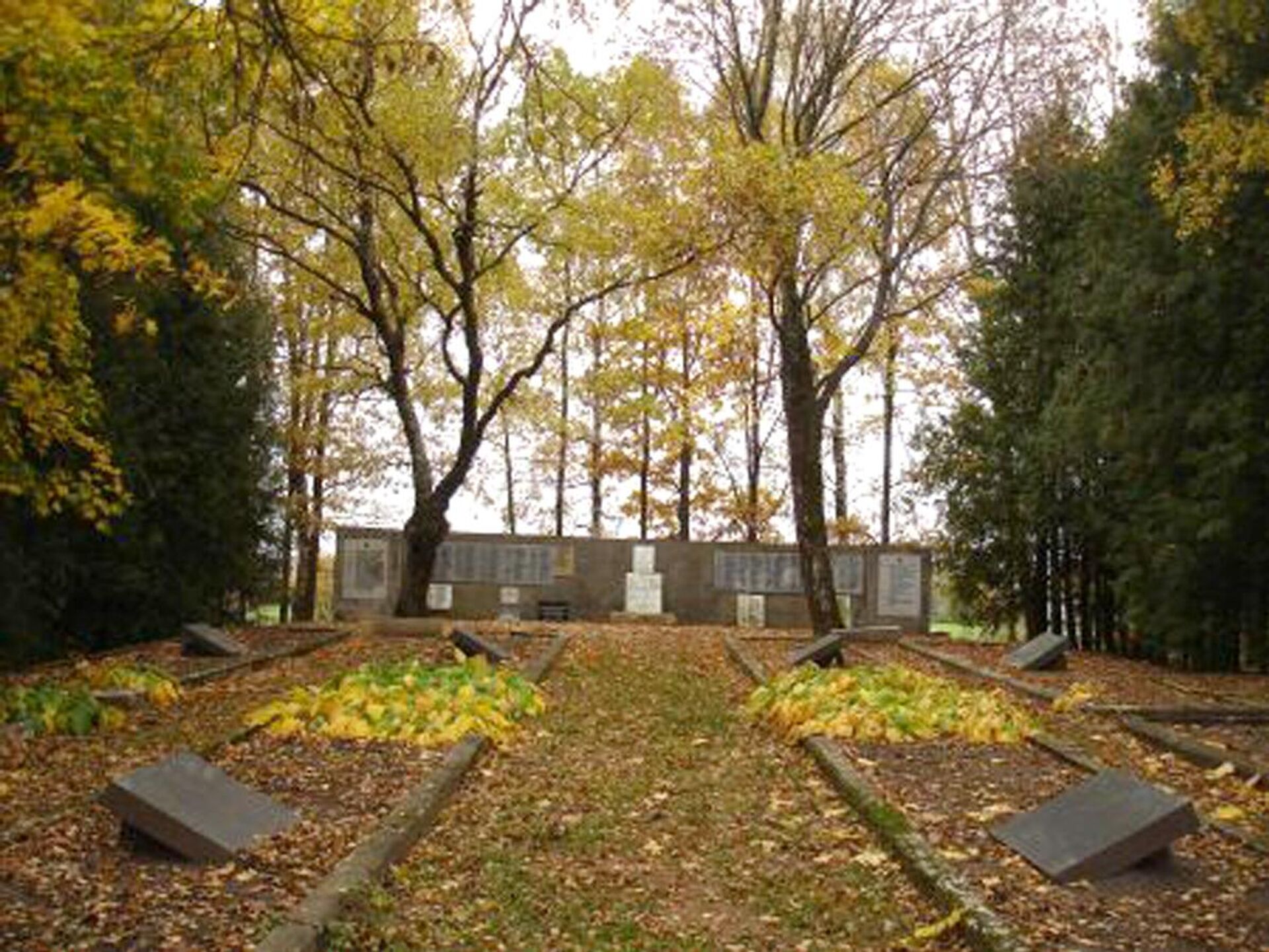Братское кладбище в посёлке Аташиене - Sputnik Латвия, 1920, 22.04.2026