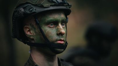 "Марш беретов" на военном полигоне в Адажи