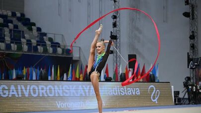 Российская гимнастка Владислава Гайворонская 