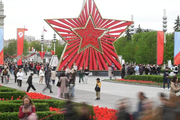 Празднование 81-й годовщины Победы в Великой Отечественной войне в Москве. - Sputnik Латвия