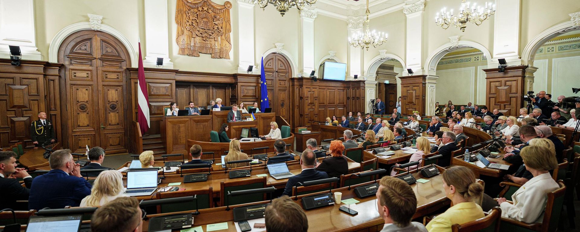 Заседание Сейма Латвии - Sputnik Латвия, 1920, 05.07.2026