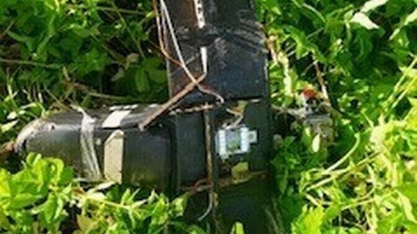 Фрагмент украинского беспилотника, обнаруженный в волости Рыуге в Эстонии - Sputnik Латвия