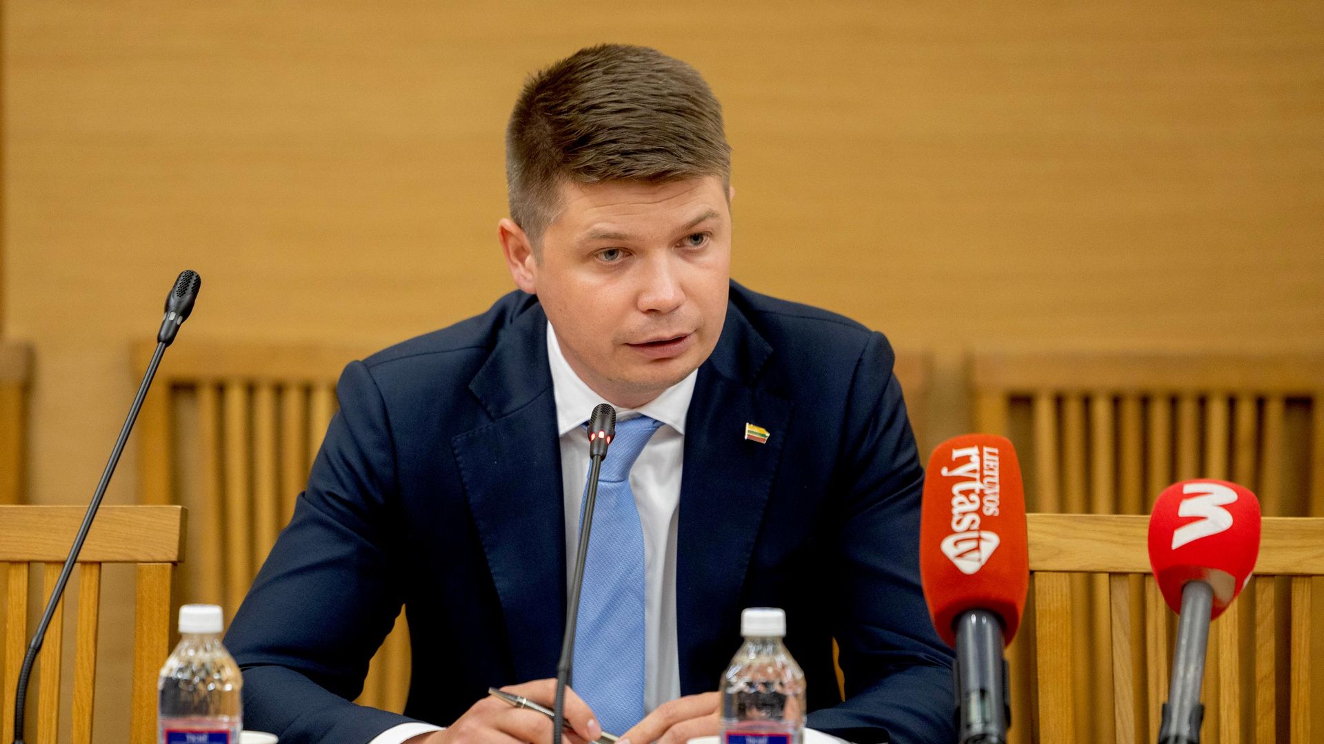 Министр внутренних дел Литвы Мартинас Кателинас Министр внутренних дел Литвы Мартинас Кателинас - Sputnik Латвия, 1920, 15.07.2026