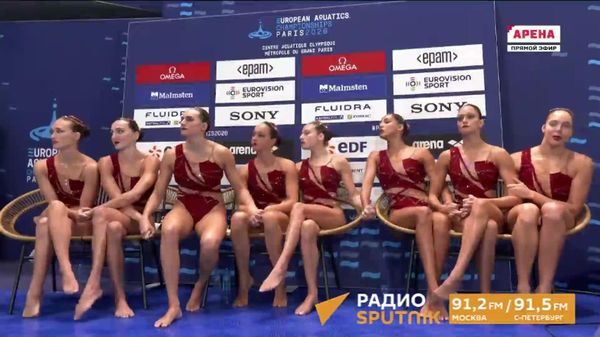 Российские синхронистки завоевали первое золото на чемпионате Европы в Париже - Sputnik Латвия