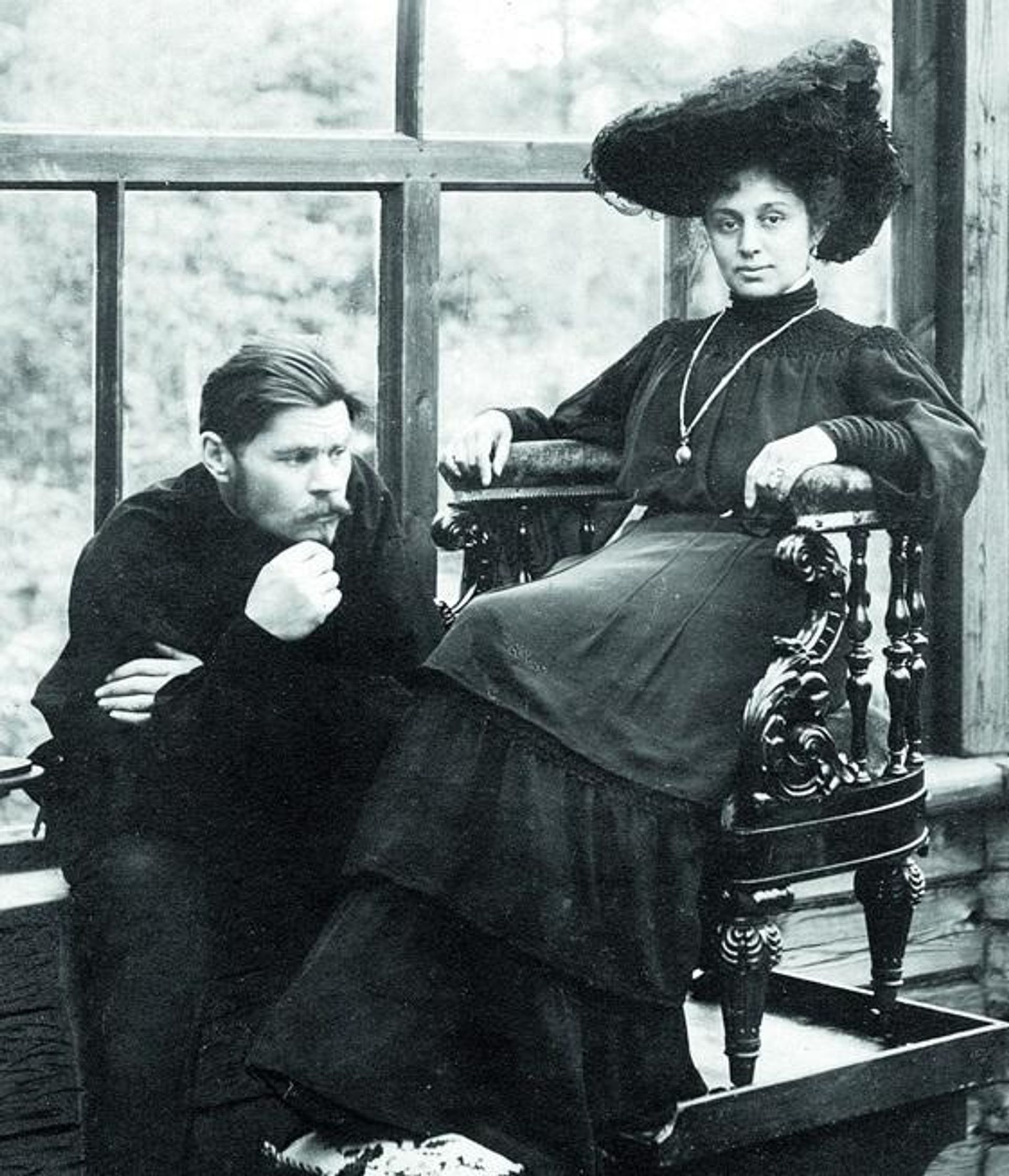 Писатель Максим Горький и актриса Мария Андреева, 1905 - Sputnik Латвия, 1920, 04.09.2026