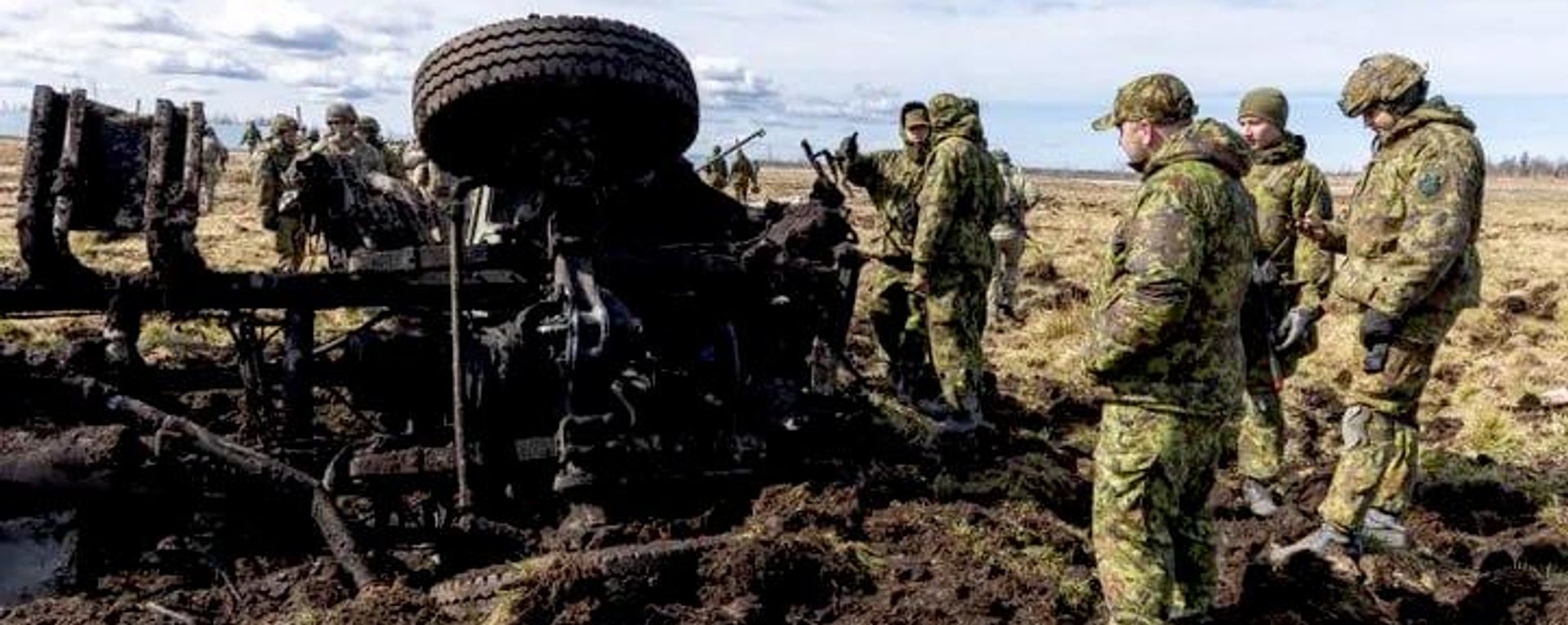 Последствия инцидента на центральном полигоне Сил обороны Эстонии - Sputnik Латвия, 1920, 08.09.2026