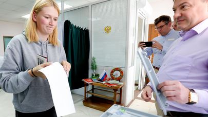 Голосование на выборах в Госдуму РФ в СНГ