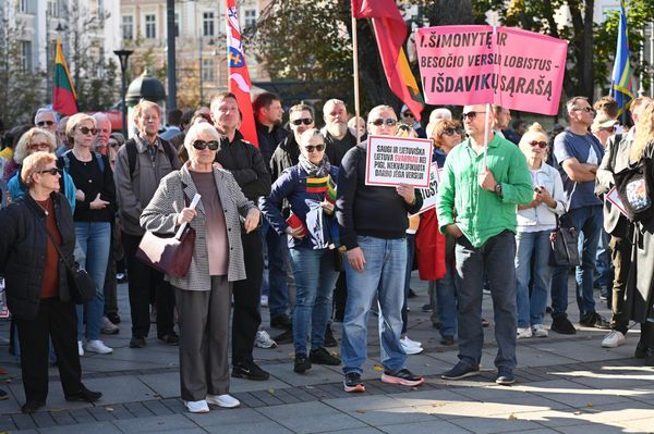 Протест на площади Кудирки организовавшая политическая партия "Национальное единство" требовала более строгой депортации иностранцев, совершивших преступления, закрытия центров трудоустройства мигрантов в зарубежных странах, то есть так называемых внешних сервисных центров, и сокращения общей разрешенной квоты на мигрантов. - Sputnik Латвия