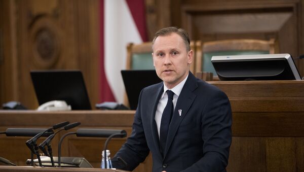 Алдис Гобземс дает депутатскую присягу в Сейме - Sputnik Латвия