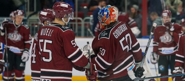 Игра регулярного чемпионата КХЛ Динамо (Рига) - Ак Барс - Sputnik Латвия