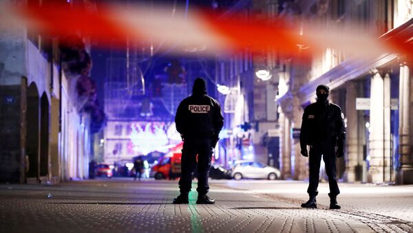 Полиция на месте стрельбы в Страсбурге - Sputnik Латвия