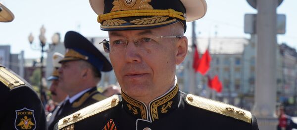 Командующий Балтийским флотом Александр Носатов, 9 мая 2018 Командующий Балтийским флотом Александр Носатов, 9 мая 2018 - Sputnik Латвия