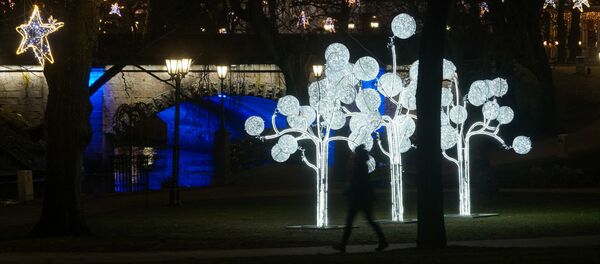 Праздничное дерево, автор Adam Decolight Latvia - Sputnik Латвия