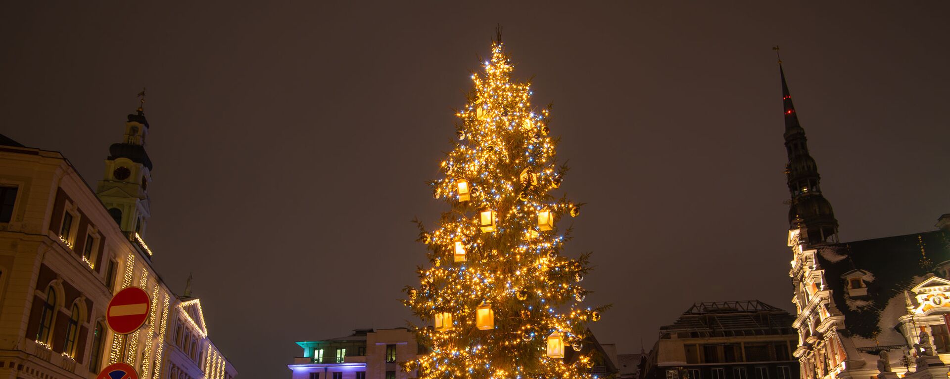 Рождественская елка на Ратушной площади в Риге - Sputnik Латвия, 1920, 17.11.2021