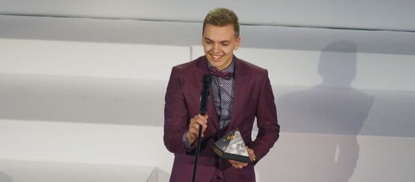 Баскетболист Артурс Жагарс на церемонии награждения самых успешных людей латвийского спорта по итогам 2018 года Баскетболист Артурс Жагарс на церемонии награждения самых успешных людей латвийского спорта по итогам 2018 года - Sputnik Латвия