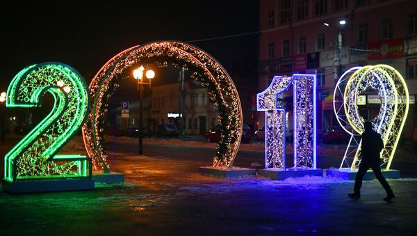 Новогодняя иллюминация - Sputnik Латвия