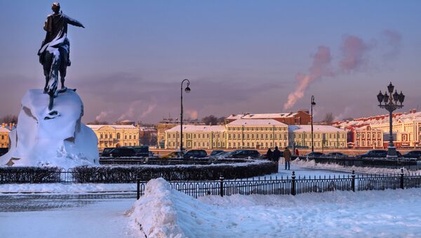 Зимний Санкт-Петербург, архивное фото - Sputnik Латвия