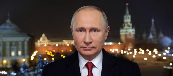 Новогоднее обращение президента РФ В. Путина Новогоднее обращение президента РФ В. Путина - Sputnik Latvija