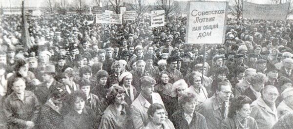 Митинг Интерфонта, 1990 - Sputnik Латвия