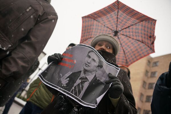Митинг в защиту Палецкиса: три десятка неравнодушных в океане молчания - Sputnik Латвия