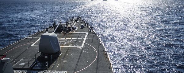 ASV Jūras kara spēku kuģi jūrā ASV Jūras kara spēku kuģi jūrā - Sputnik Latvija