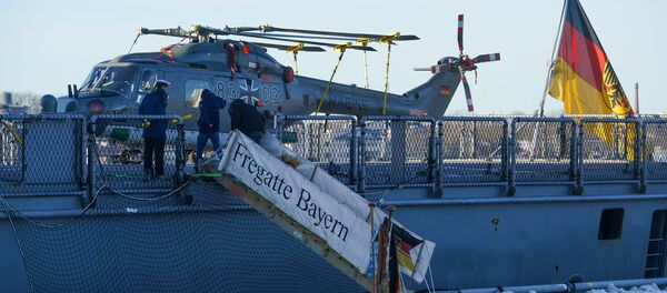 Корабли Военно-морских сил Германии в Рижском порту - Sputnik Latvija