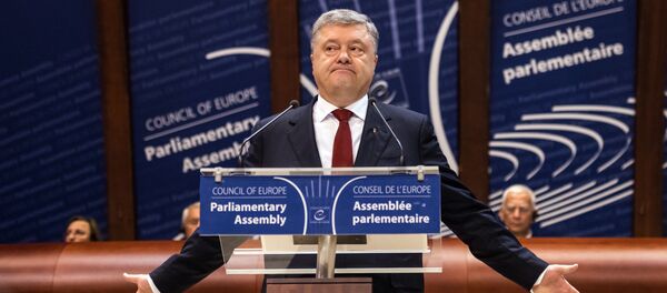 Президент Украины Петр Порошенко на заседании Парламентской Ассамблеи Совета Европы Президент Украины Петр Порошенко на заседании Парламентской Ассамблеи Совета Европы - Sputnik Latvija